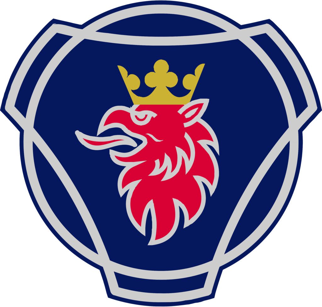 Logo van Scania Zwolle, een toonaangevende speler in de transport- en logistieke sector.